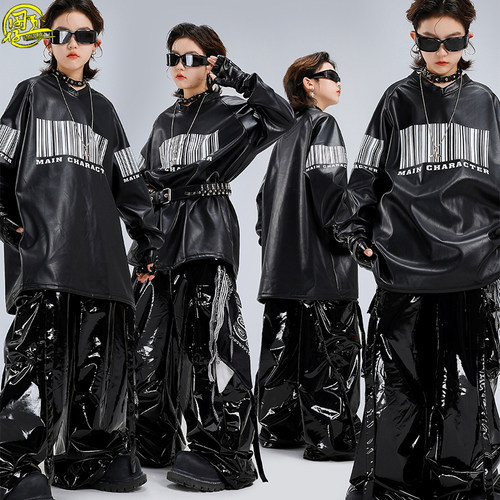 少儿酷帅嘻哈hiphop街舞走秀潮服