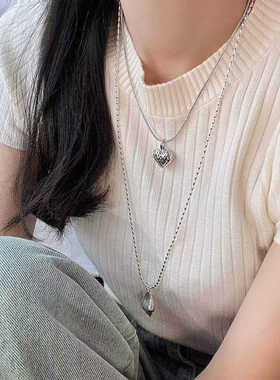 海螺海星小众设计毛衣链s925银