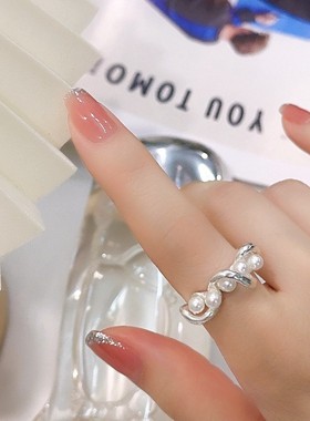 古罗珠宝女生戒指n925cy法式小众