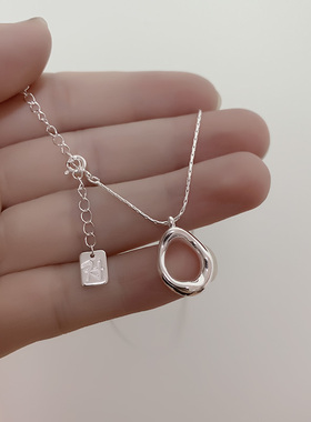 古罗珠宝925纯银蛇骨链女生