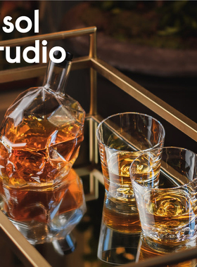 Msol目所 Nude酒具 土耳其进口正品 骷髅雕刻威士忌瓶 节日送礼