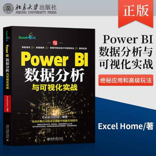 【出版社直供】 Power BI数据分析与可视化实战 Excel Home全新讲授Power?BI多项绝秘应用和高级玩法 北京大学出版社