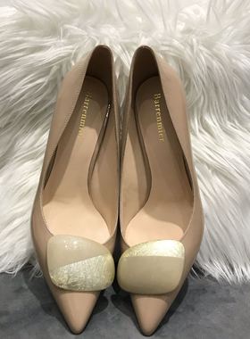 Barrenmier&Rupert sanderson高跟细跟春款女鞋尖头鸳鸯扣春单鞋