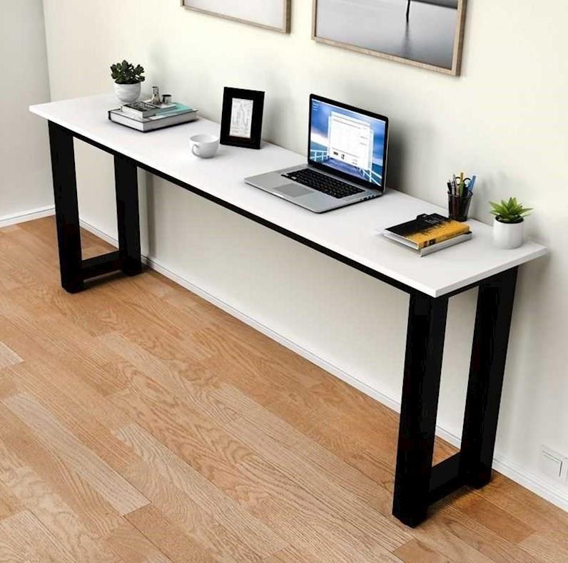 定制靠墙窄桌子长方形小长桌子家用卧室小电脑桌经济型简易长条书