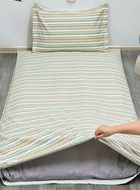 A类100纯棉老粗布床垫保护罩全棉宿舍单人褥子套全包床笠床罩加厚