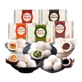 常州特产园外园汤团60克大汤圆荠菜黑芝麻30粒