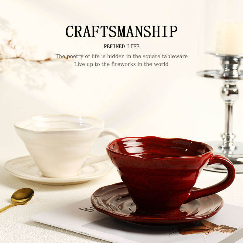 复古小众咖啡杯高级感轻奢高颜值杯子礼盒套装精致高档拿铁杯陶瓷,节庆用品/礼品,伴手礼,淘宝优惠券,粉丝福利购,淘宝优惠卷