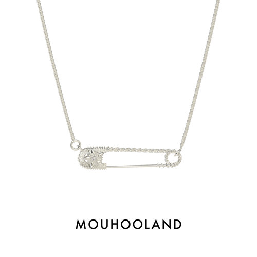 Mouhooland/暮后之地时装工坊系列编织星别针项链小众设计锁骨链