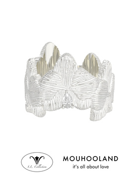 暮后之地蝴蝶兰刺绣戒指925银