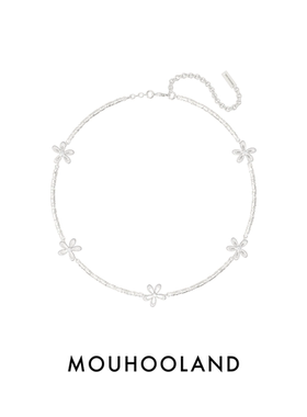 Mouhooland暮后之地蕾丝系列蕾丝小花花项链锁骨链国潮配饰情侣款