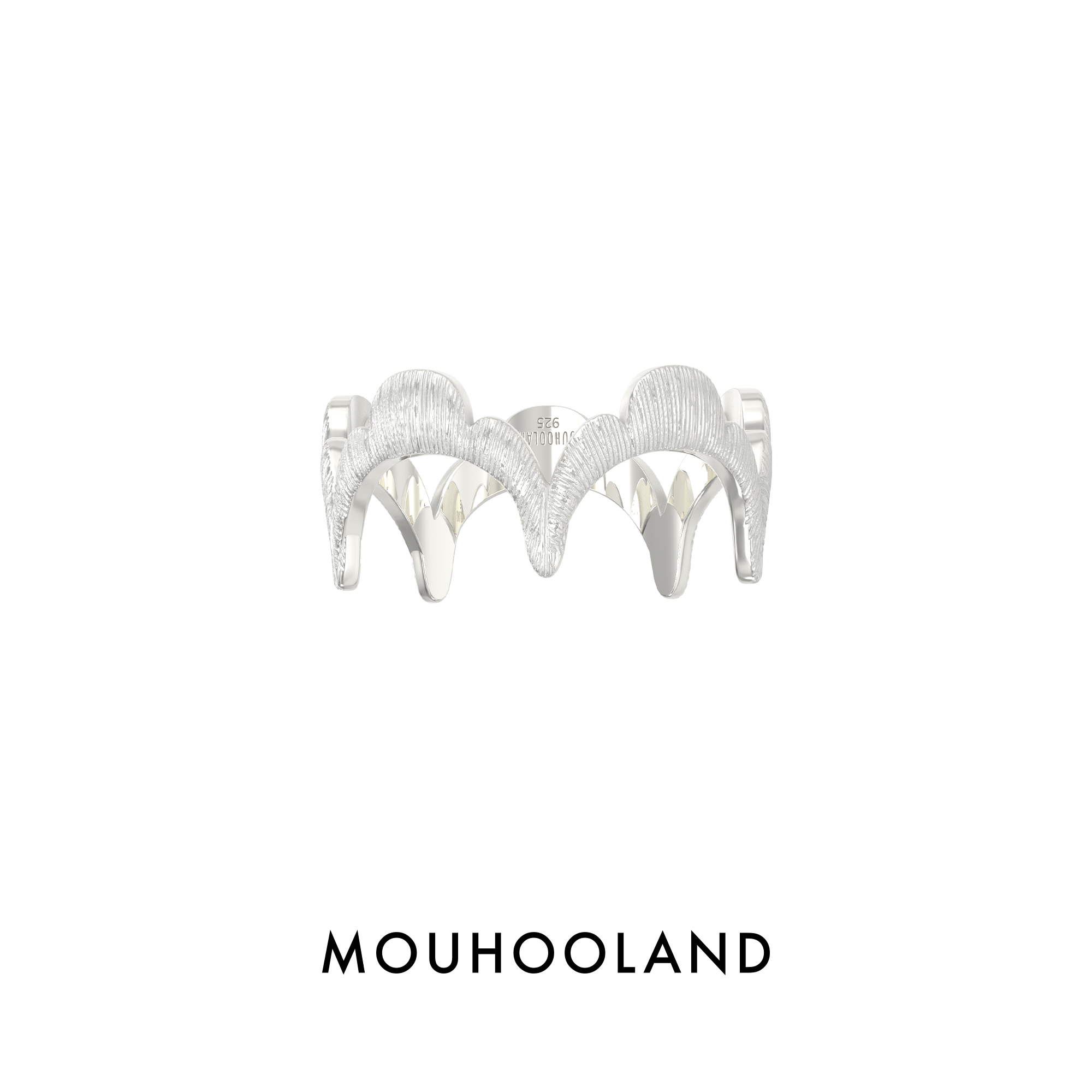Mouhooland/暮后之地细蕾丝边戒指情侣款食指戒原创小众设计指环