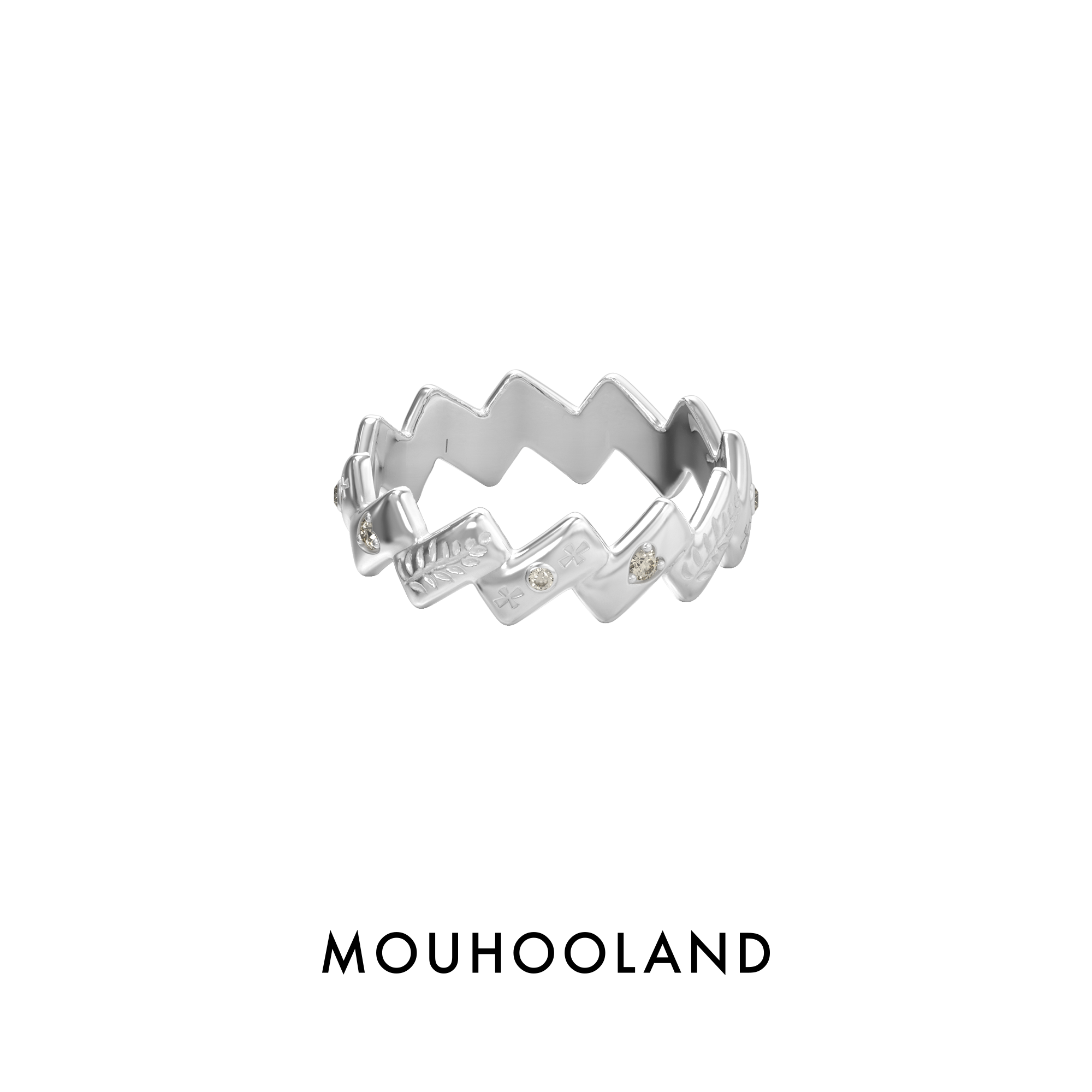 Mouhooland爱与新生萌芽戒指