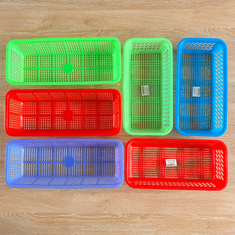 长方形沥水篮漏水筛镂空篮子长条蓝窄篮药房配药筐拣货篮子收纳篮,餐饮具,洗菜盆/沥水篮/漏水筛,淘宝优惠券,粉丝福利购,淘宝优惠卷