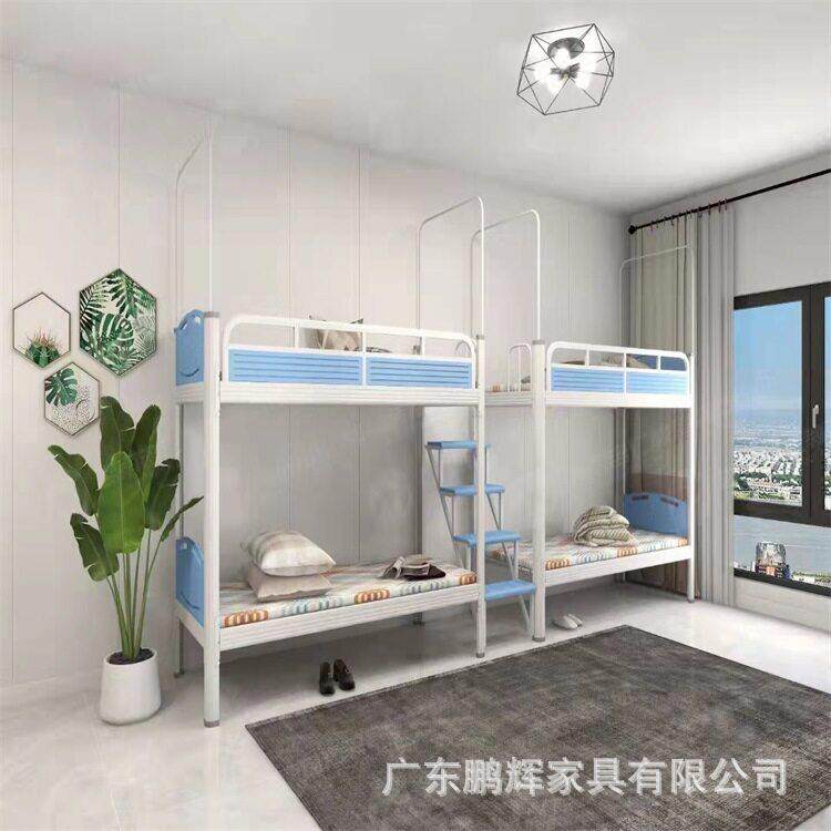 上下铁床双层宿舍家用学生床员工人床钢架铁艺床