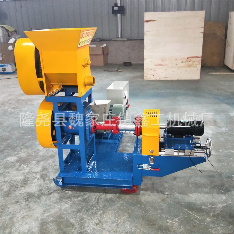 60型猫粮机小型可加鲜肉狗粮膨化机鱼虾蟹饲料颗粒膨化机