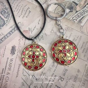 艾尔登法环周边外在神祇的传说恩惠蓝露滴护符吊坠项链钥匙扣挂件