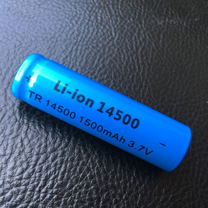 可充电14500锂电池大容量AA五号1500mAh 3.7V 强光手电筒5号电池