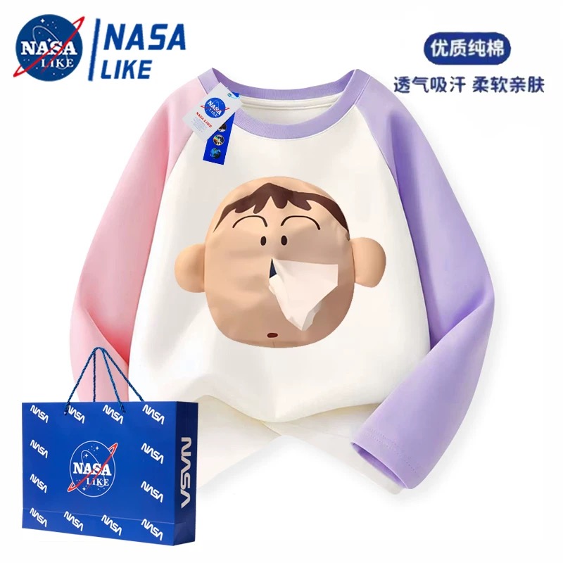 亲子装韩版可爱随身带纸春秋T恤