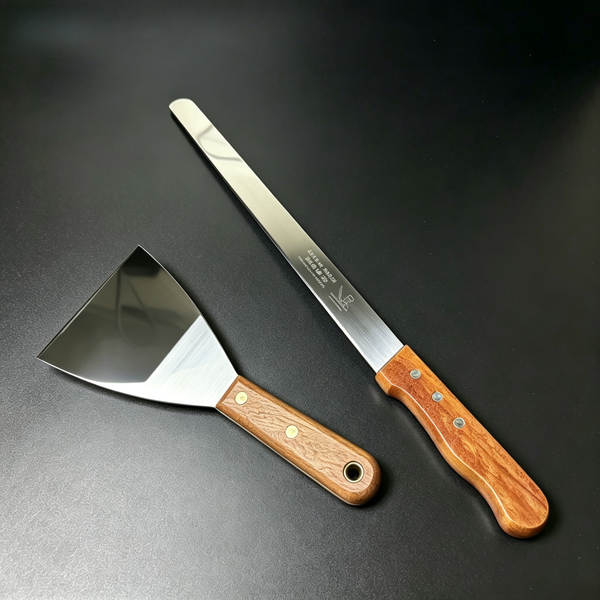 不锈钢煎饼翻饼刀煎饼果子铲子平煎铲脱模摊饼摆摊家用专用工具