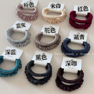 3.21 高级感缎面发圈真丝感头绳T