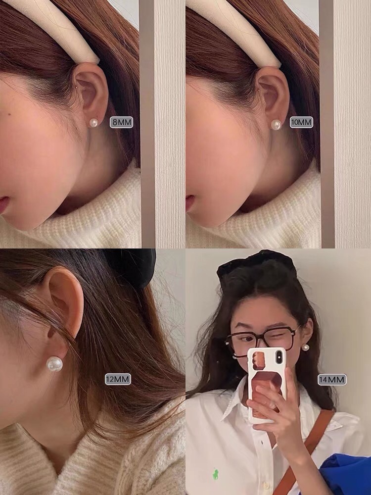 新加坡【frica梵罗柯】珍珠耳钉女2023年潮轻奢小众设计耳环