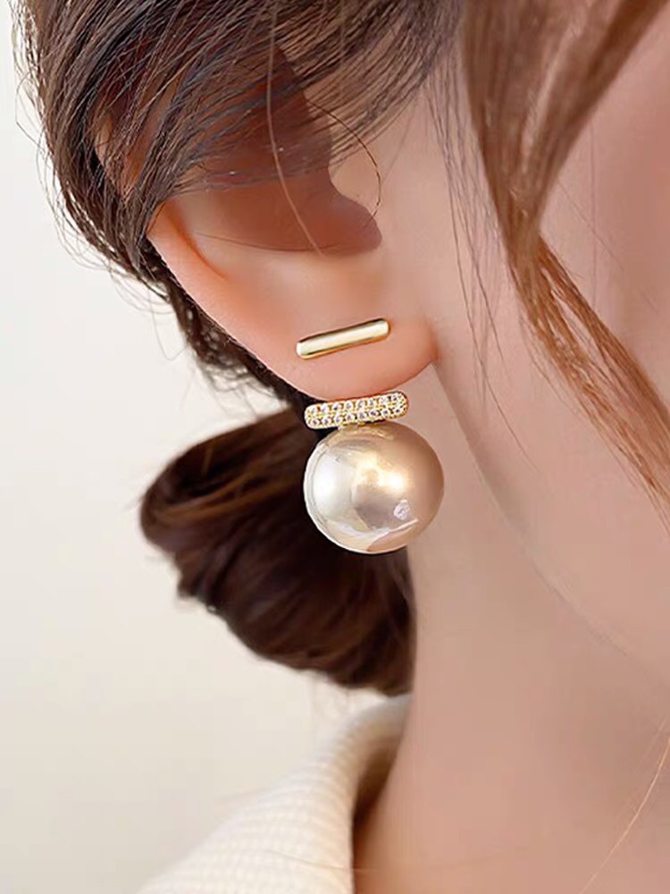 新加坡【frica梵罗柯】珍珠耳钉女高级潮轻奢小众设计耳环送女友