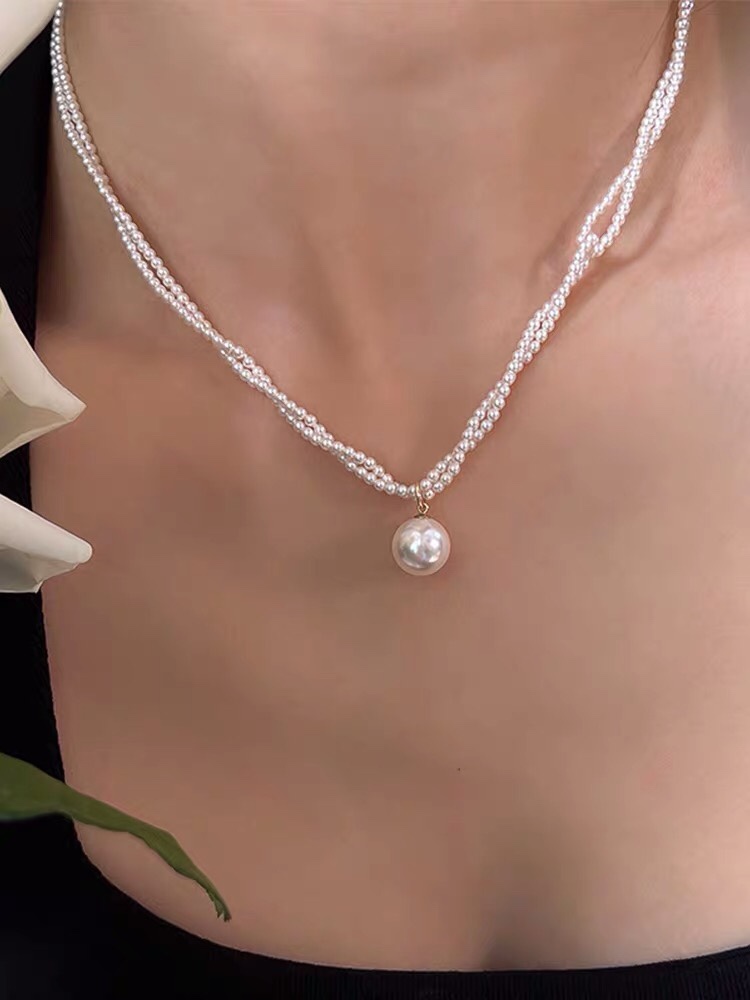 新加坡【frica梵罗柯】珍珠项链女潮轻奢小众设计施家法式锁骨链