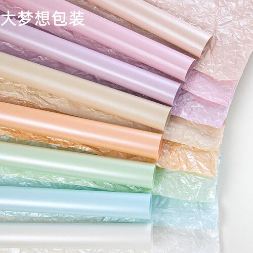 手揉防水珠光雪梨纸diy