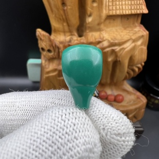 蒙料绿松石三通佛头,文玩配饰,百香星月佛手金刚猴头核尖三通佛