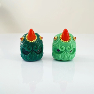 科技松绿松石刺骨独角阿呆顶珠腰珠diy文玩配饰百香星月菩提佛手