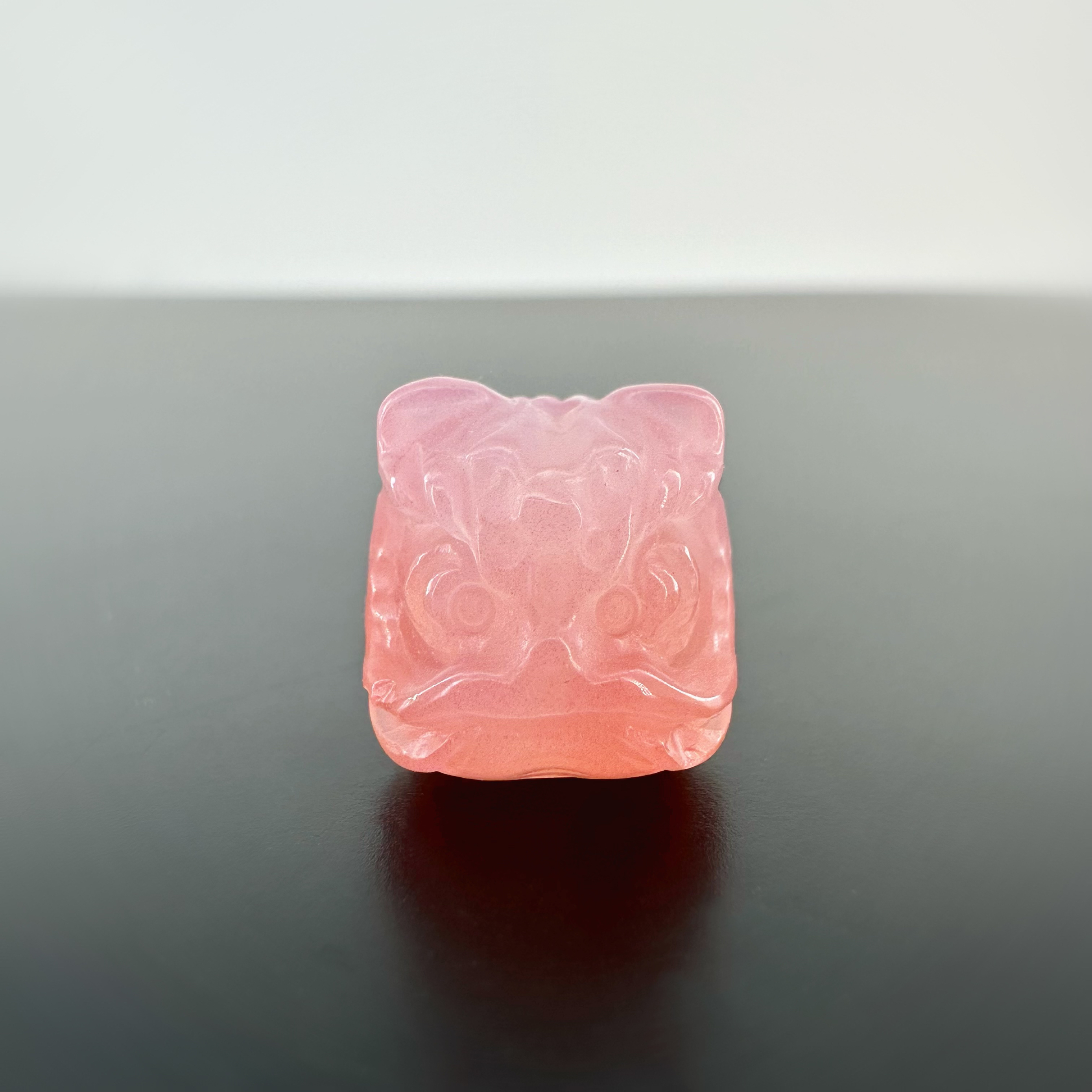 粉糯玛瑙醒狮吞金兽顶珠腰珠背云线束DIY文玩配饰百香籽星月菩提