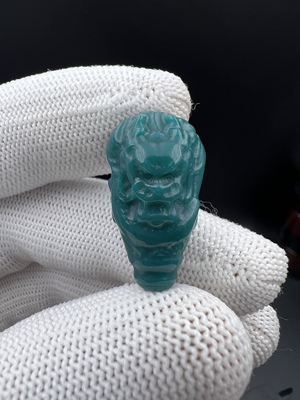 雪巴琉璃龙三通，克万色系，文玩配饰，百香星月佛手金刚猴头核尖