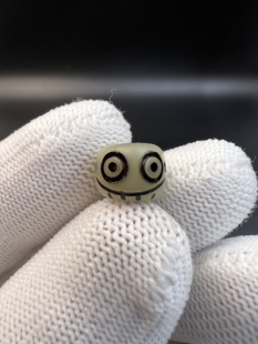 藏传小元素驼骨尸陀林欢喜之王笑脸顶珠腰珠，百香佛手大肠星月