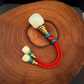 大头大尺寸三通佛头线束弟子珠DIY文玩配饰平替猛犸百香籽星月菩