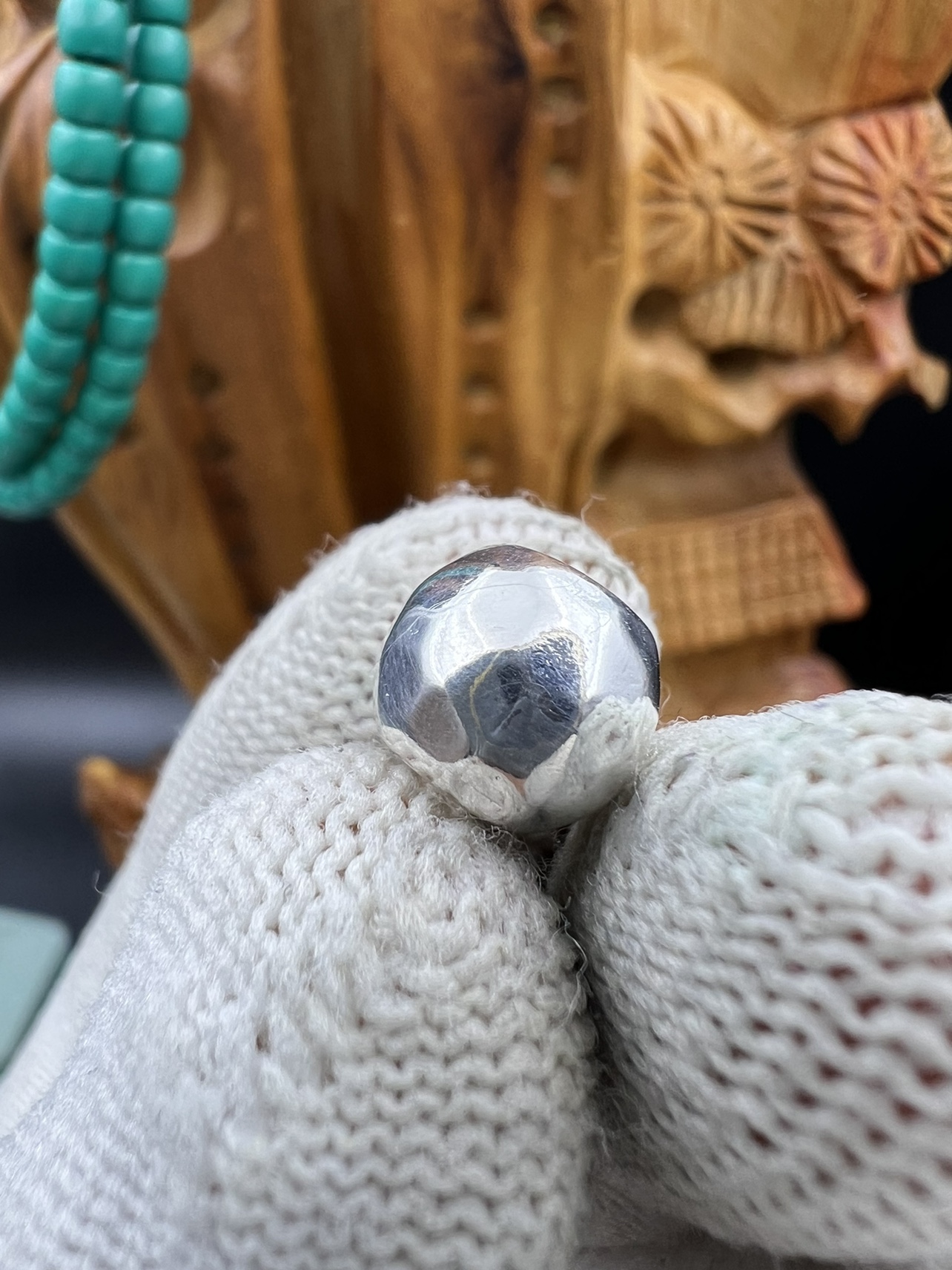 合金电镀无相珠顶珠腰珠，文玩配饰，百香星月佛手金刚猴头核尖顶