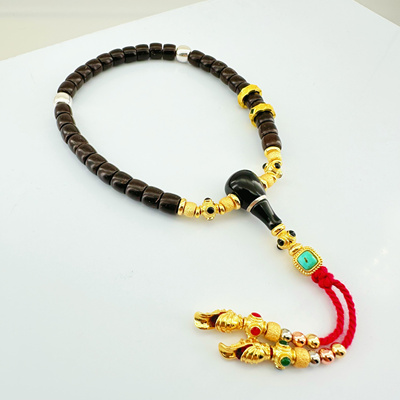 原生态椰蒂手持手串单圈手链手串文玩配饰百香星月佛手金刚猴头核