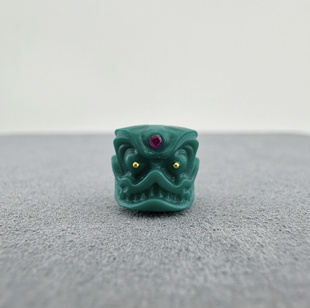 科技松绿松石平切尸陀林顶珠腰珠diy文玩配饰百香籽星月菩提猴头