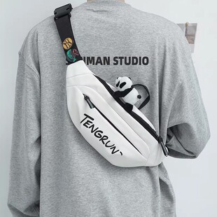 法国Cavi KIong斜挎包男通勤包胸包邮差包骑行机车背包运动单肩包