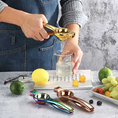 新款直销亚马逊热卖lemon squeeze304不锈钢镜面手动压榨水果器挤