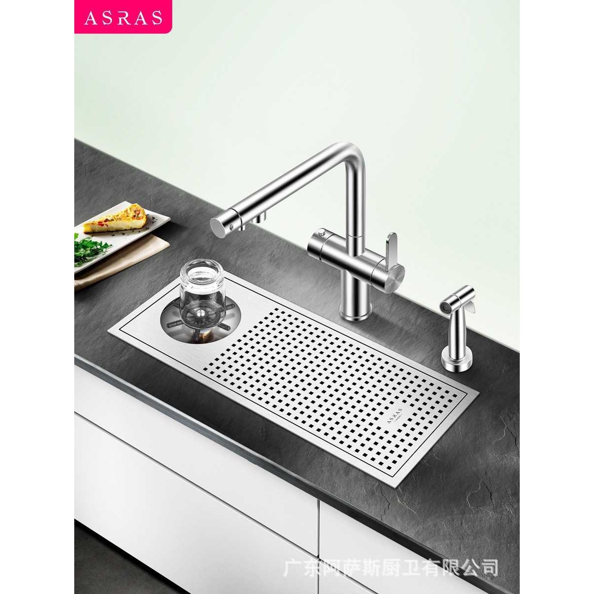 新款直销阿萨斯不锈钢洗杯器水槽奶茶店咖啡厅酒水吧台自动高压商,家装主材,水槽套餐,淘宝优惠券,粉丝福利购,淘宝优惠卷
