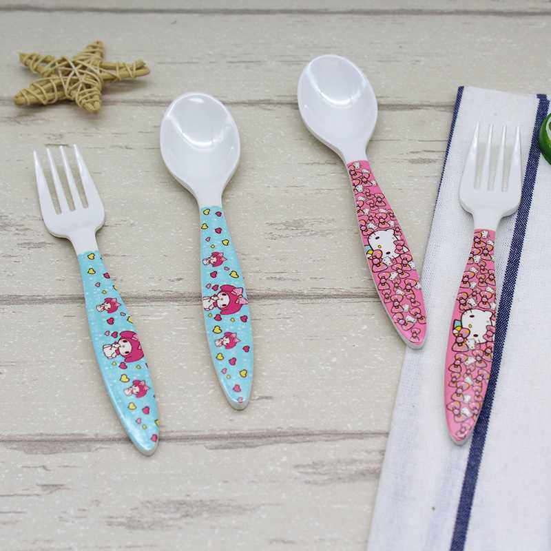 新款直销新款可爱创意儿童汤勺厨房百货卡通餐具密胺树脂叉子仿瓷,婴童用品,儿童勺,淘宝优惠券,粉丝福利购,淘宝优惠卷