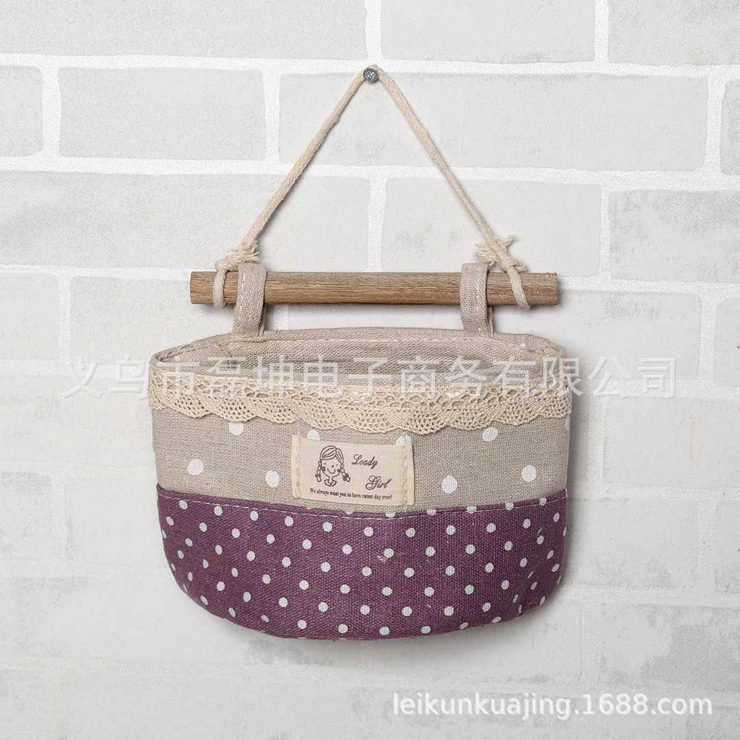 新款直销可爱小女孩棉麻布艺收纳挂袋 门后浴室墙壁壁挂式cd储物,收纳整理,收纳挂袋,淘宝优惠券,粉丝福利购,淘宝优惠卷