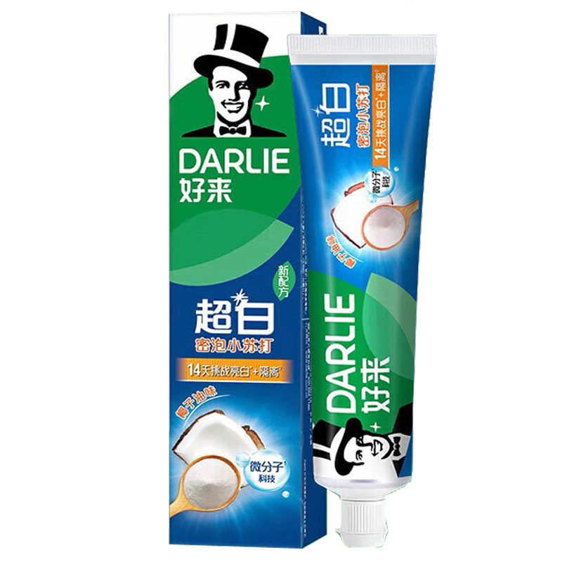 好来牙膏超白密泡小苏打40克图片