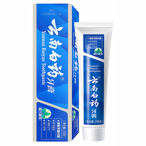 云南白药牙膏留兰香型215克