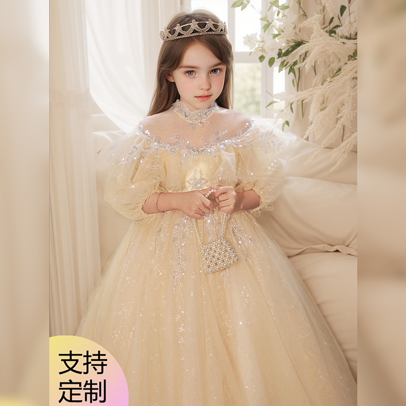 女童晚礼服高端公主裙十岁生日