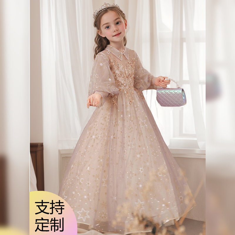 儿童演出服钢琴演奏连衣裙女童礼服裙生日花童主持人表演服公主裙,童装/婴儿装/亲子装,儿童礼服,淘宝优惠券,粉丝福利购,淘宝优惠卷