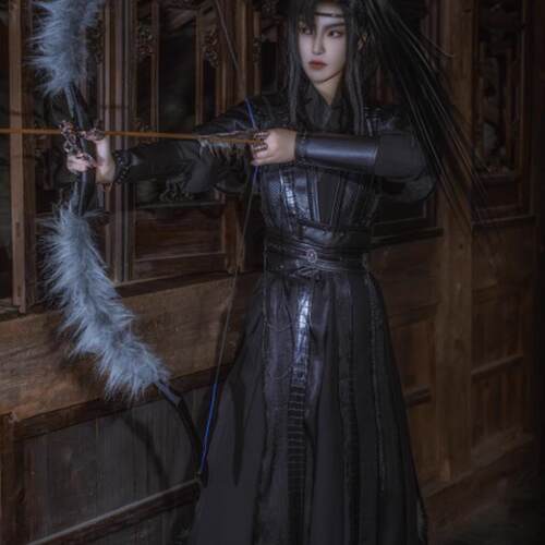 墨燃古装黑色劲装cosplay汉服