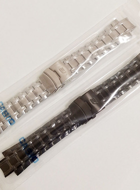 适用EFR-539 DY原装表带钢带5345不锈钢表链钢链银色黑色配件16mm