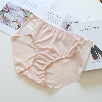 满59包邮韩单纯元高级经典基础柔软舒适中腰包臀大码女款三角内裤