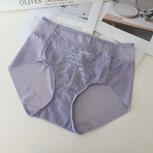 满59包邮韩单线元中高腰舒适滑绵柔包臀无痕腰问镂空性感舒适内裤